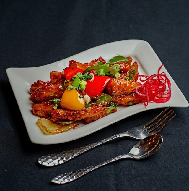 Crispy Hakka Potatoes & Baby Corn.