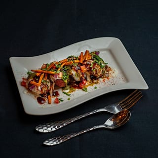 Beetroot Tikki Chaat